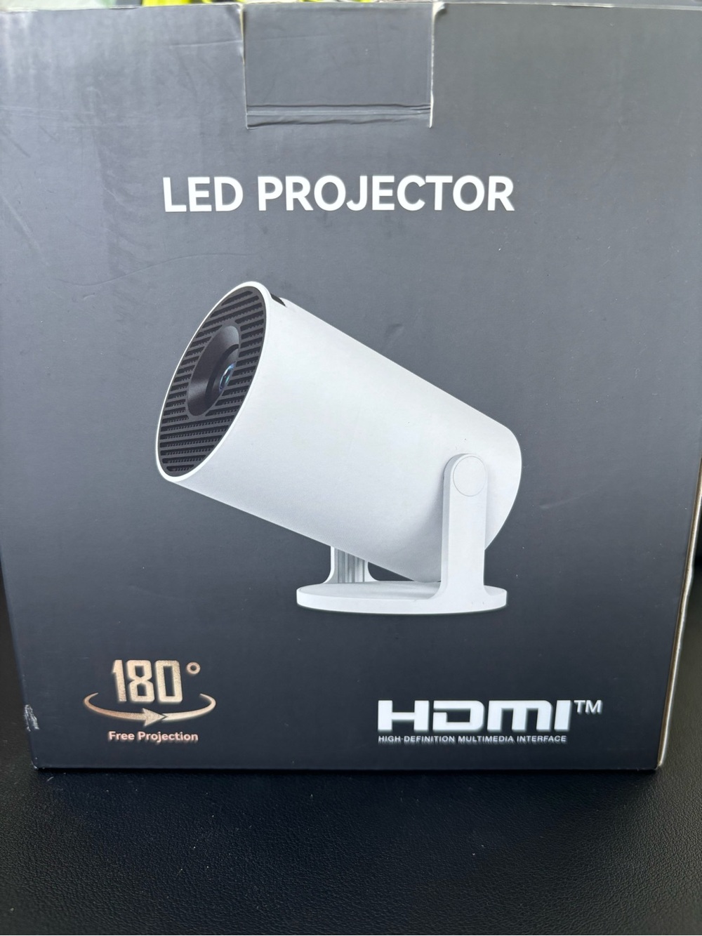 LED Projector with Remote - White - Picture 3 of 3